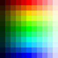 Colorful Gradient Palette Template Display vector