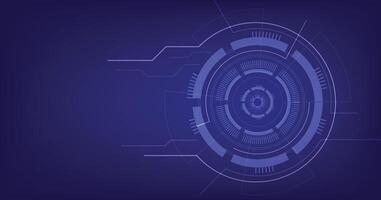 Digital electric circuit circle background. vector