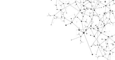 Molecular structure on white background. vector