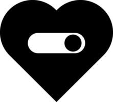 Icon of a lit heart vector