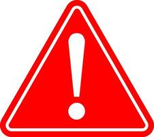 Caution warning signs set. Exclamation marks vector