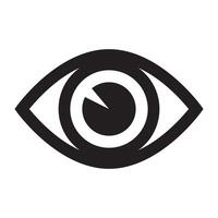Eye icon, eyeball icon. vector