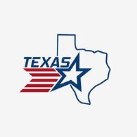 texas star with map perfect for print, apparel, etc vector
