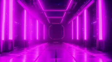 A mesmerizing view of a portal leading to a futuristic world, blending advanced technology with cosmic beauty to create a stunning digital art scene that captures the essence of space travel. video
