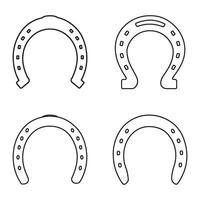 Horseshoe icon design vector