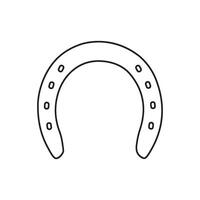 Horseshoe icon design vector