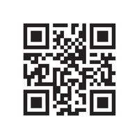QR Code icon design. vector