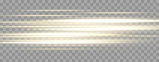 Speed rays, velocity light neon flow, zoom in motion effect, gold glow speed lines, colorful light trails, stripes. vector