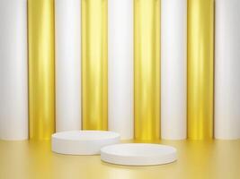 Background render 3d on podium photo
