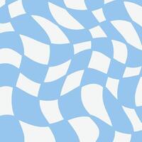 Abstract Blue and White Wavy Pattern. Geometric Curved Shapes Design. Modern Blue and White Abstract Background. vector