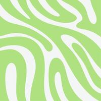 Abstract Green and White Flowing Pattern. Organic Curved Lines Design. Modern Green and White Abstract Background. vector