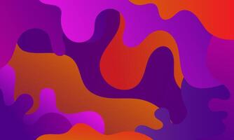Modern Abstract fluid shape background with colorful gradient color vector