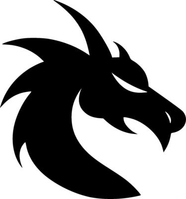 Dragon, Minimalist and Simple Silhouette - illustration