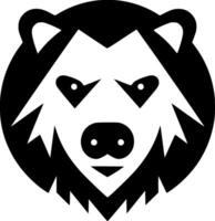 Bear, Minimalist and Simple Silhouette - illustration vector