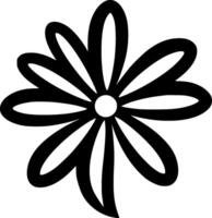 Daisy, Minimalist and Simple Silhouette - illustration vector