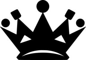 Crown, Black and White illustration vector
