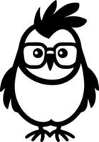 Chicken - Minimalist and Flat Logo - illustration vector