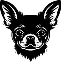 Chihuahua - Black and White Isolated Icon - illustration vector