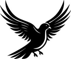 Pigeon, Minimalist and Simple Silhouette - illustration vector