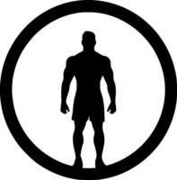 Gym, Minimalist and Simple Silhouette - illustration vector