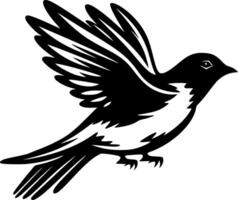Sparrow, Minimalist and Simple Silhouette - illustration vector