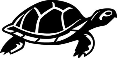 Turtle, Minimalist and Simple Silhouette - illustration vector