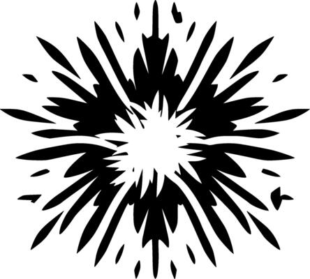 Explosion, Minimalist and Simple Silhouette - illustration