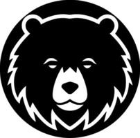 Bear, Minimalist and Simple Silhouette - illustration vector
