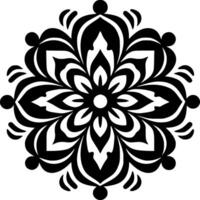 Mandala, Minimalist and Simple Silhouette - illustration vector