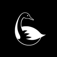 Swan, Minimalist and Simple Silhouette - illustration vector