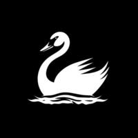 Swan, Minimalist and Simple Silhouette - illustration vector