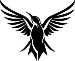 Hummingbird, Minimalist and Simple Silhouette - illustration vector