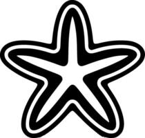 Starfish, Minimalist and Simple Silhouette - illustration vector