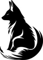 Fox, Minimalist and Simple Silhouette - illustration vector
