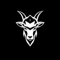 Goat, Black and White illustration vector