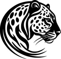 Leopard, Minimalist and Simple Silhouette - illustration vector