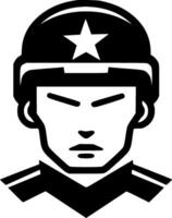 Army, Minimalist and Simple Silhouette - illustration vector