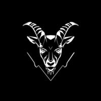 Goat, Minimalist and Simple Silhouette - illustration vector