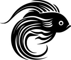 Fish, Minimalist and Simple Silhouette - illustration vector