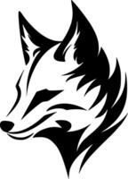 Fox, Minimalist and Simple Silhouette - illustration vector