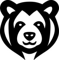Bear, Minimalist and Simple Silhouette - illustration vector