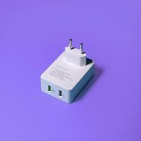 Quick charge 3.0 and simple charge 2.0 - Charger USB with two outputs. photo