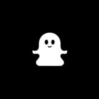 Ghost, Minimalist and Simple Silhouette - illustration vector