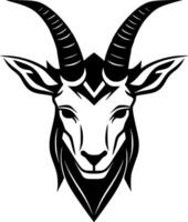 Goat, Minimalist and Simple Silhouette - illustration vector