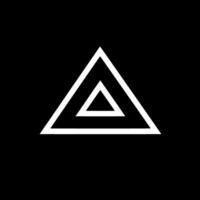 Triangle, Minimalist and Simple Silhouette - illustration vector