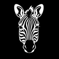 Zebra, Minimalist and Simple Silhouette - illustration vector