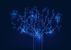 Big data connection technology background that is collecting and stores data on the cloud system and sends the file to the user, As a wallpaper image of digital technology vector