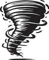 Tornado Sketch Illustration. vector