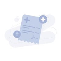 Add Medical Prescription UI Illustration vector