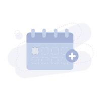 Add Schedule UI Illustration vector